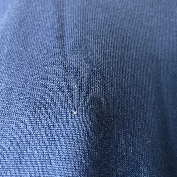 Nordstrom Men's Merino Wool  Blue Crew Neck Pullover Sweater XL Preppy Luxury - Picture 5 of 11